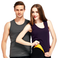 南极人 男款深灰蓄热黄金绒暖甲保暖背心上衣