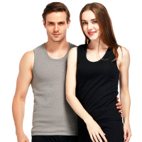 南极人 女款黑色蓄热黄金绒暖甲保暖背心上衣