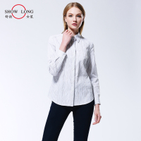 细条纹舒适百搭棉质衬衫DSF3C15