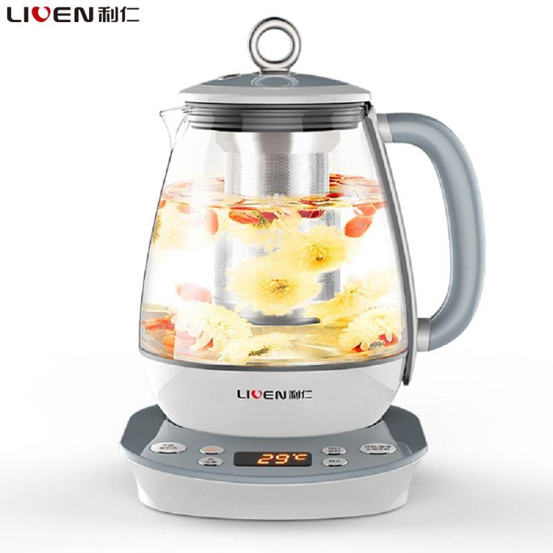 利仁（Liven）LR-D1801养生壶 1.8L/升 9h定时预约 加厚高硼硅玻璃壶身 304材质加热盘多功能养生壶