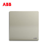 ABB开关插座 轩致无框 香槟银一位双控开关 16AXAF125-CS