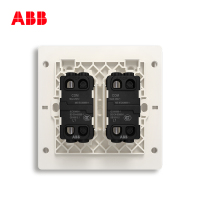 ABB开关插座 轩致无框 香槟银二位单控开关 16AXAF122-CS