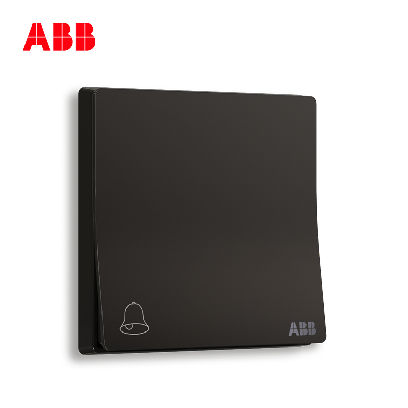 ABB开关插座 轩致无框 星空黑门铃开关 10AAF429-885