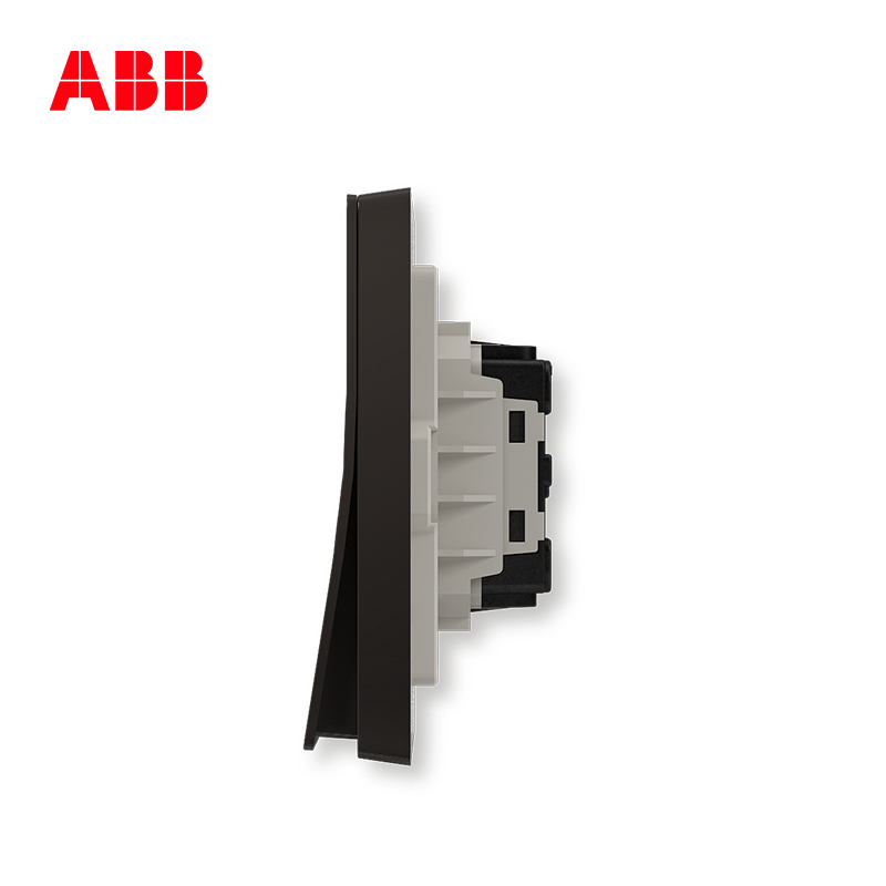ABB开关插座 轩致无框 星空黑门铃开关 10AAF429-885