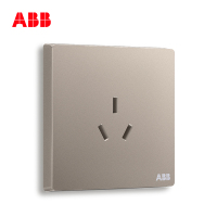 ABB开关插座 轩致无框一位中标三孔插座16AAF206-PG