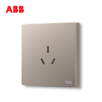 ABB开关插座 轩致无框一位中标三孔插座16AAF206-PG
