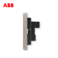 ABB开关插座 轩致无框二位中标 二 二极插座10AAF212-PG