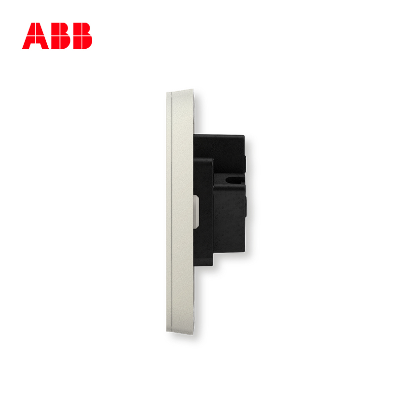 ABB开关插座 轩致无框一位中标三孔插座10AAF203-CS