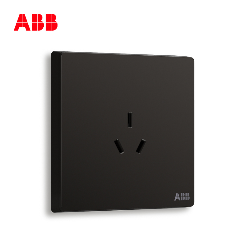 ABB开关插座 轩致无框一位中标三孔插座10AAF203-885