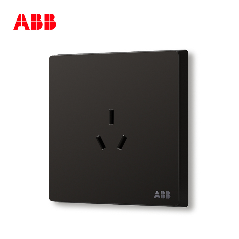 ABB开关插座 轩致无框一位中标三孔插座10AAF203-885