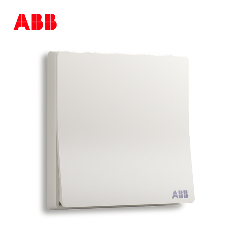 ABB开关插座 轩致无框 雅典白色一位双控开关 16AXAF125