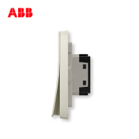 ABB开关插座 轩致无框 香槟银三位双控开关 16AXAF121-CS