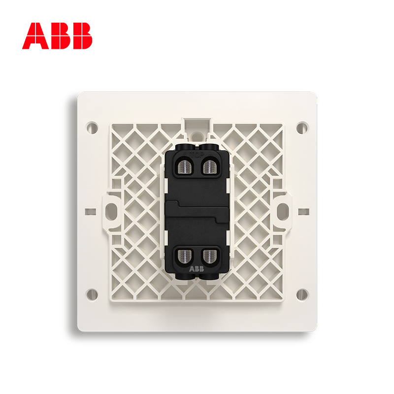 ABB开关插座 轩致无框 香槟银一位中间开关 10AXAF119-CS