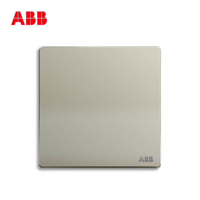 ABB开关插座 轩致无框 香槟银门铃开关 10AAF429-CS