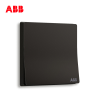 ABB开关插座 轩致无框 星空黑一位单控开关 16AXAF127-885