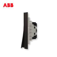 ABB开关插座 轩致无框 星空黑一位单控开关 16AXAF127-885