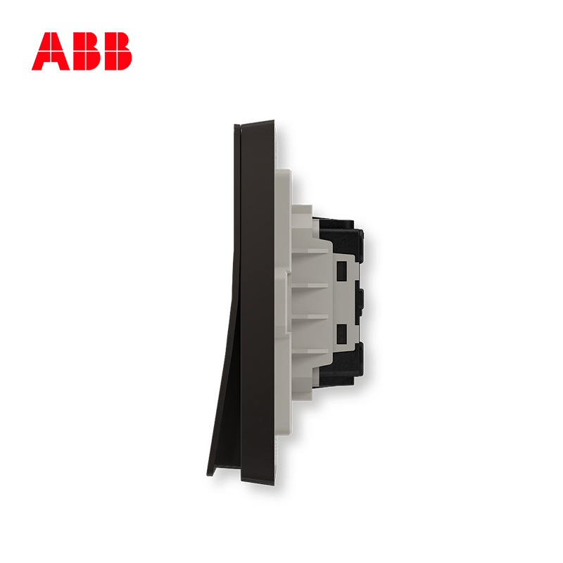 ABB开关插座 轩致无框 星空黑一位单控开关 16AXAF127-885