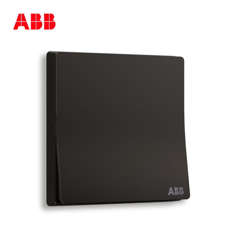 ABB开关插座 轩致无框 星空黑一位双控开关 16AXAF125-885