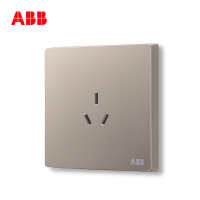 ABB开关插座 轩致无框一位中标三孔插座10AAF203-PG