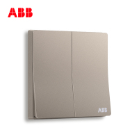 ABB开关插座 轩致无框 朝霞金二位双控开关 16AXAF126-PG