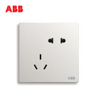 ABB开关插座 轩致无框二位中标 二三极插座10AAF205