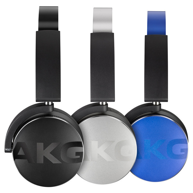 爱科技(AKG) Y50BT 头戴式蓝牙无线耳机 立体声重低音HIFI发烧便携耳麦 银色