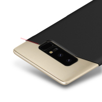 ESCASE 三星Note8手机壳 三星Note8手机套 送可拆卸指环扣 全包烤漆肤感保护硬壳 肤感黑