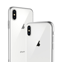 ESCASE 苹果iPhoneX/Xs手机壳 5.8英寸全包透明硅胶防摔TPU保护套软壳 本色透明