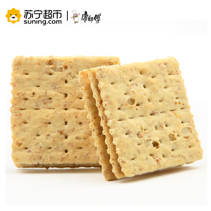 康师傅 3+2胚芽苏打夹心饼干 黑芝麻味 300g包