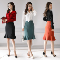 套装/套裙两件纯色长袖拼接修身休闲时尚潮流2017年秋季