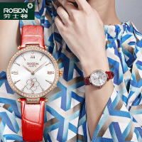 劳士顿(ROSDN)新款手表 女士石英表 腕表 时尚潮流镶钻女表国产防水钢带石英手表国产品牌手表3215