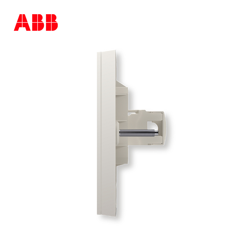 ABB开关插座 轩致无框雅典白色二位6类电脑插座RJ45AF329