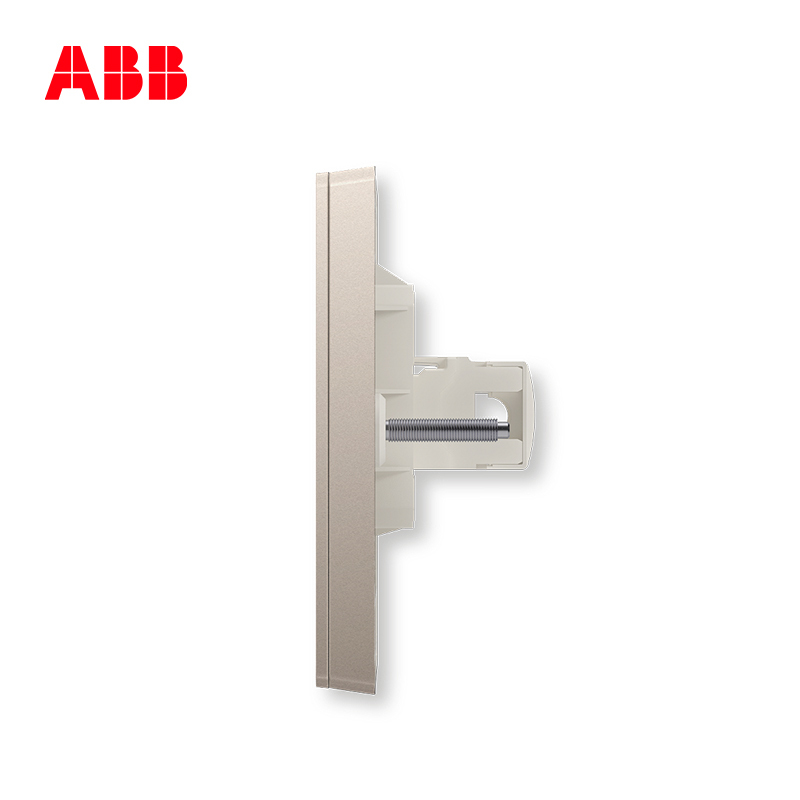 ABB开关插座 轩致无框朝霞金二位超5类电脑插座RJ45AF332-PG