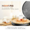 美的(Midea) 煎烤机 MC-JHN34Q 智能感温系统 家用机械式电饼铛 加深大烤盘上下盘单独加热不粘涂层烤饼机