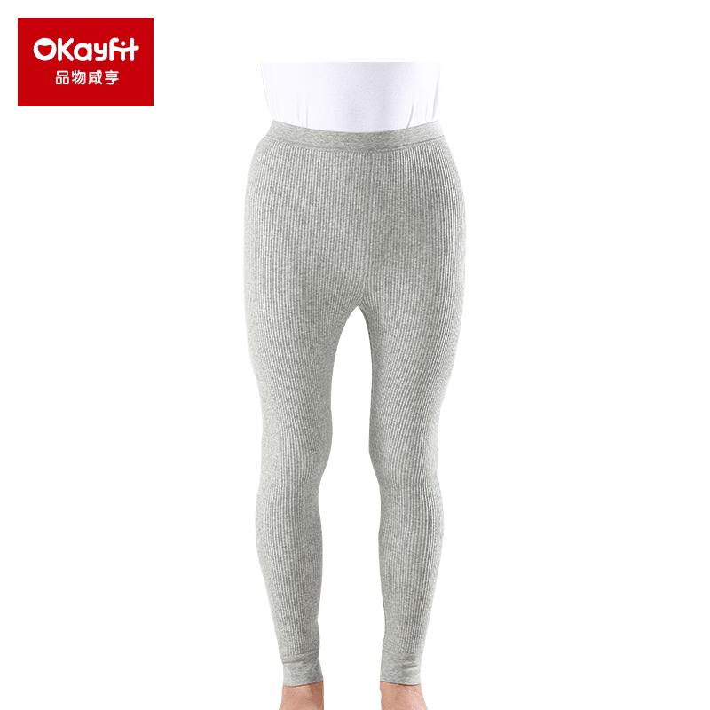 okayfit品物咸亨热能秋冬保暖裤男女老人家居服