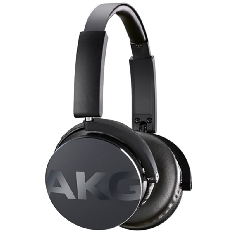 爱科技(AKG)Y50 便携式头戴式耳机 重低音 耳麦线控 立体声手机耳机 HIFI音乐耳机 黑色高清大图