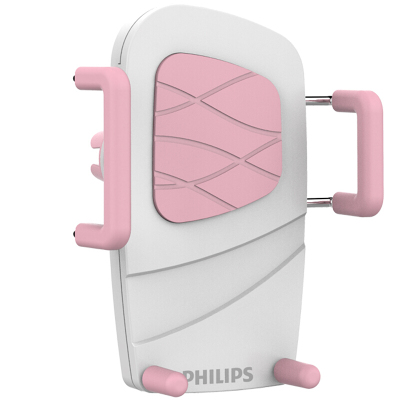 飞利浦Philips DLK35001 车载手机支架 空调出风口支架 360度导航仪支架 通用 粉色