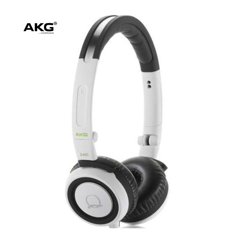 AKG/爱科技 Q460耳机 头戴式耳机带麦克风手机出街搭配音乐耳机 白色