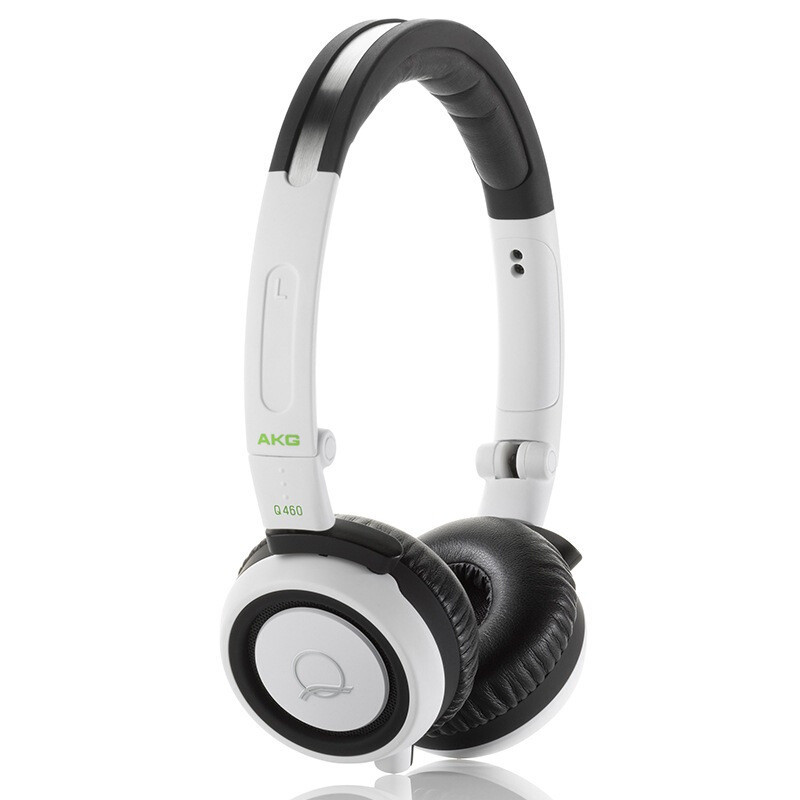 AKG/爱科技 Q460耳机 头戴式耳机带麦克风手机出街搭配音乐耳机 白色
