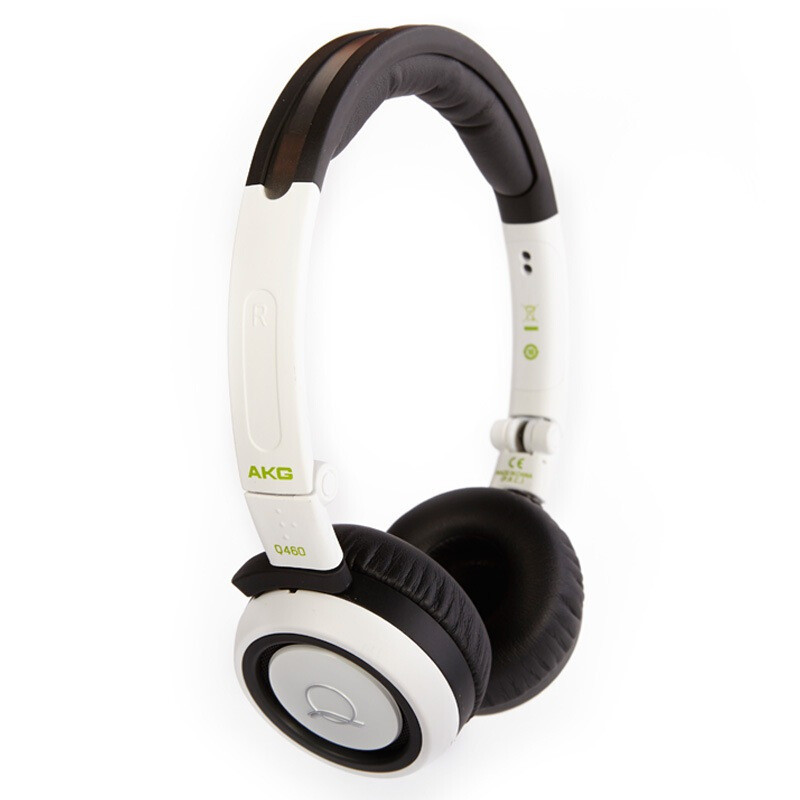AKG/爱科技 Q460耳机 头戴式耳机带麦克风手机出街搭配音乐耳机 白色