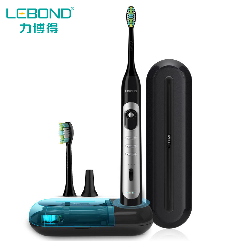 力博得(LEBOND)电动牙刷成人充电式蓄电消毒底座9档声波震动牙刷