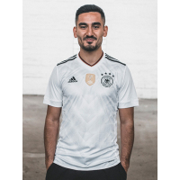 Adidas/阿迪达斯 男装 2017新款德国主场足球服短袖T恤|B47873