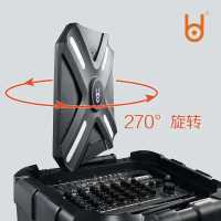 贝德 双15寸广场舞户外会议 有源带屏智能移动K歌音响广场舞大功率户外电瓶音响