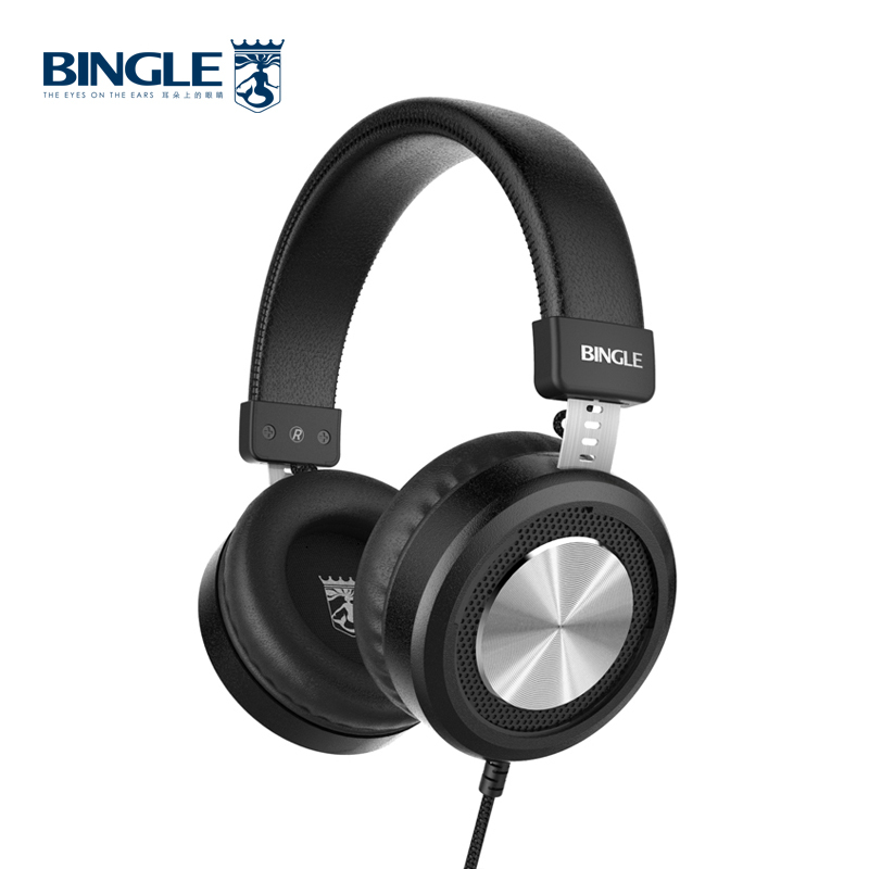 宾果/Bingle M60耳机头戴式有线控音乐重低音手机电脑通用耳麦(黑色)
