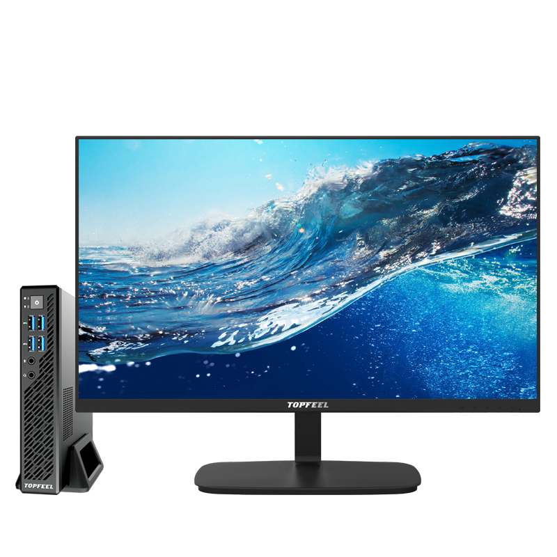 极夜topfeel商用办公品牌迷你电脑微型台式套机t68m i3-7100/8g/128g