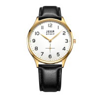 JEEP SPIRIT欧美品牌通用简约系列 休闲时尚小秒盘功能石英表男JPS51209