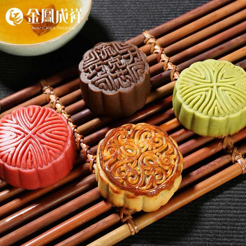 金凤成祥 意大利月光3种口味450g中秋月饼礼盒装