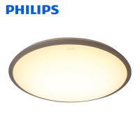 飞利浦(PHILIPS)led带光源简约现代吸顶灯温馨卧室客厅过道阳台调色圆形灯具 银色金色白色 恒凝恒瑜恒瑾
