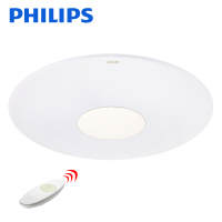 飞利浦(PHILIPS)LED光源吸顶灯简约现代大气亚克力灯具客厅卧室房间遥控调光调色 白色恒宜
