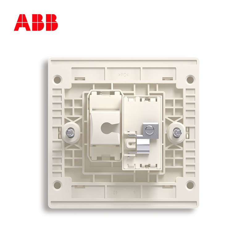 ABB开关插座 轩致无框二位电视/6类电脑插座RJ45AF334-PG